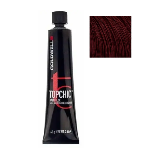 Стойкая профессиональная краска для волос - Goldwell Topchic Hair Color Coloration 6VV MAX (Яркий фиолетовый)